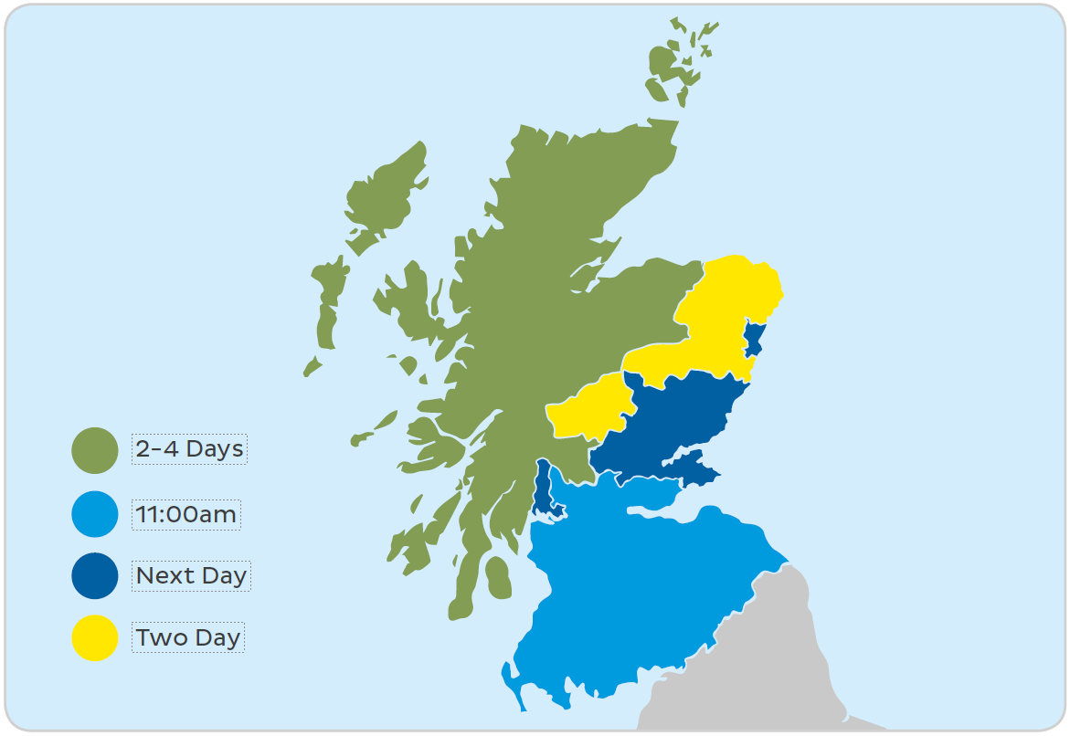 DPD Local scotland postcode map